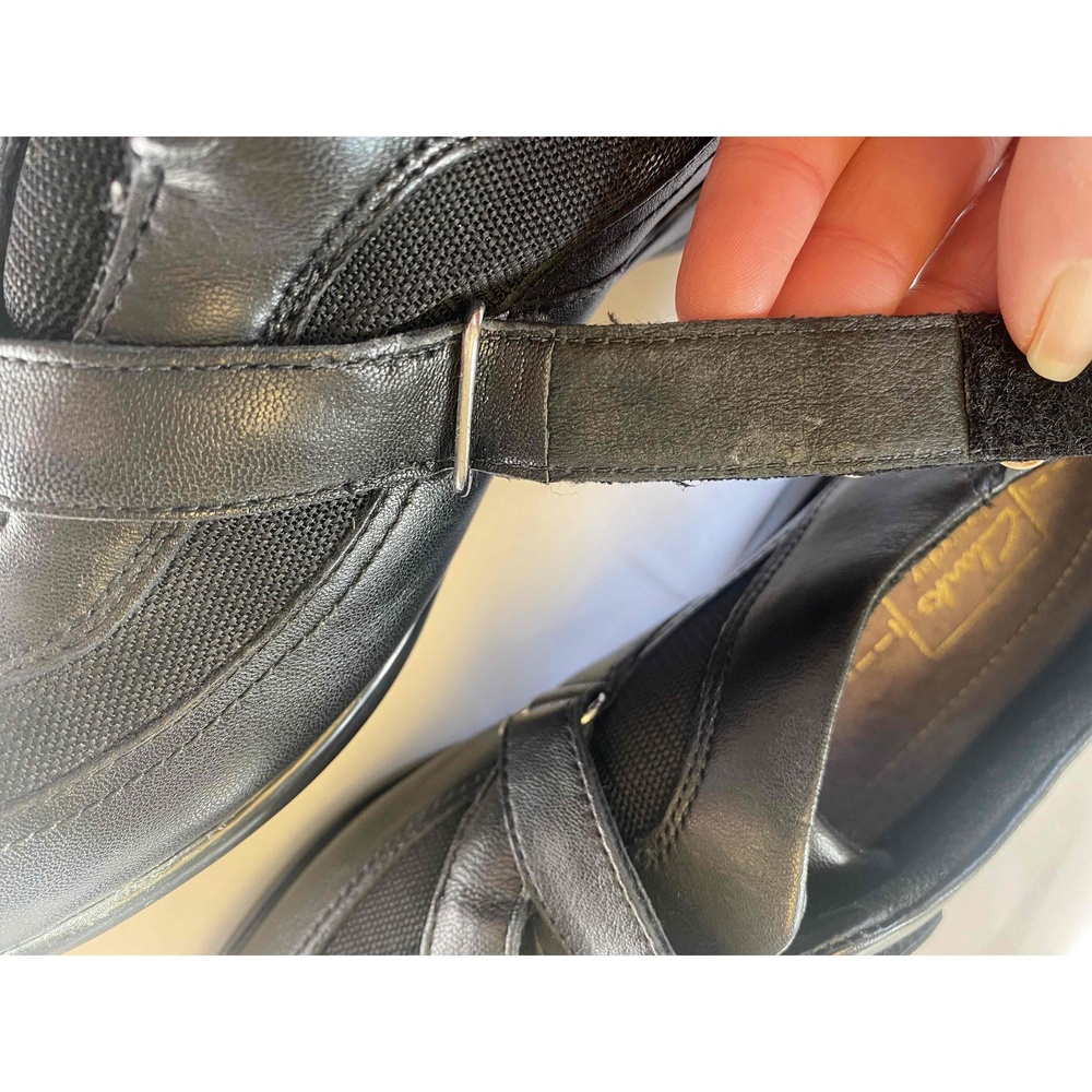 Clarks Black Women Breathable‎ Comfort Cushioned Round Toe Shoe 8.5W - Picture 6 of 15